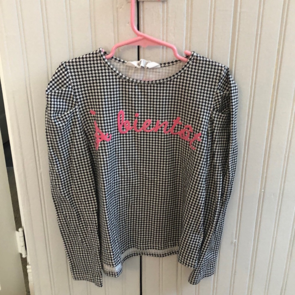 H&M girls shirt with French phrase